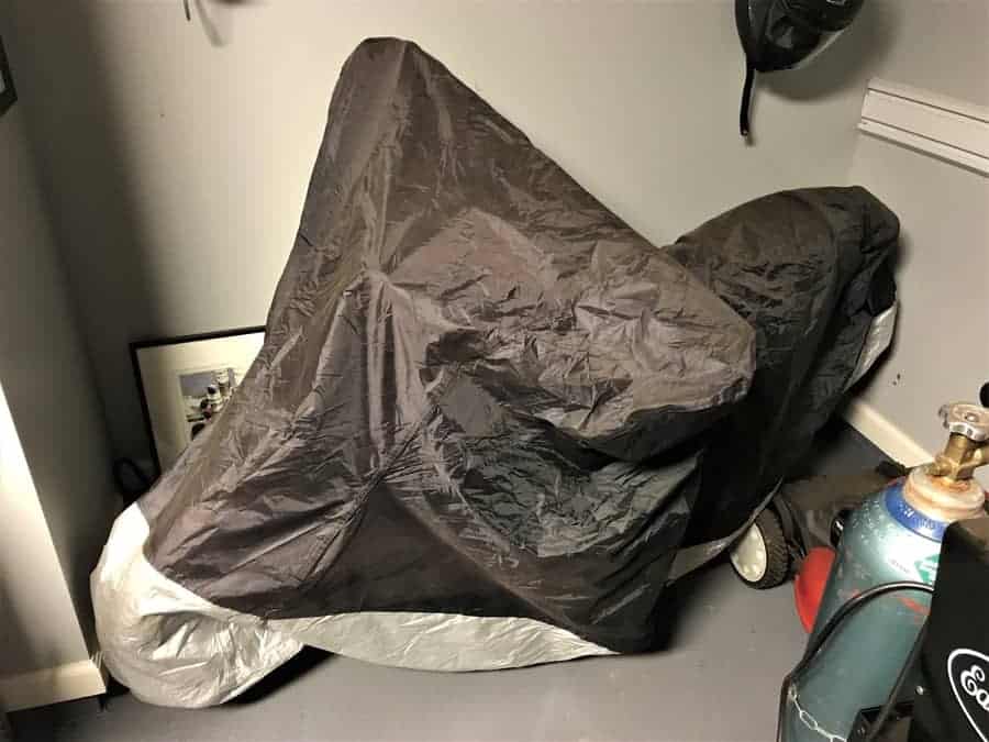 motorcycle cover in store