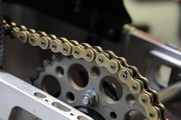 shortening a stretched motorcycle chain